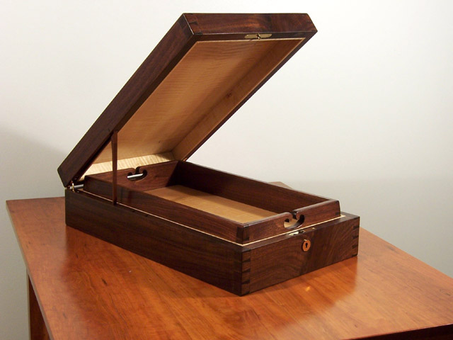 walnut desk box