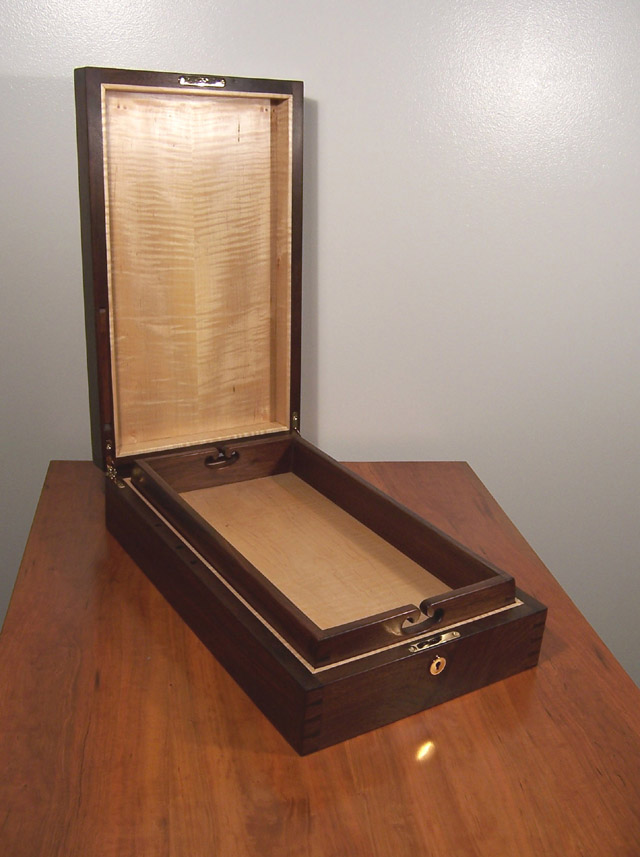walnut desk box
